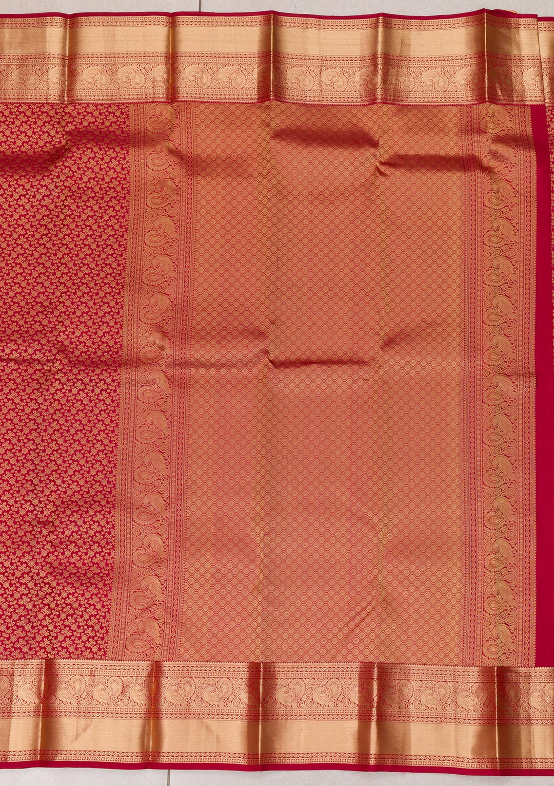 Mauve Zariwork Pure Silk Saree-Koskii