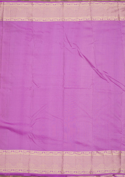 Lavender Zariwork Pure Silk Saree-Koskii