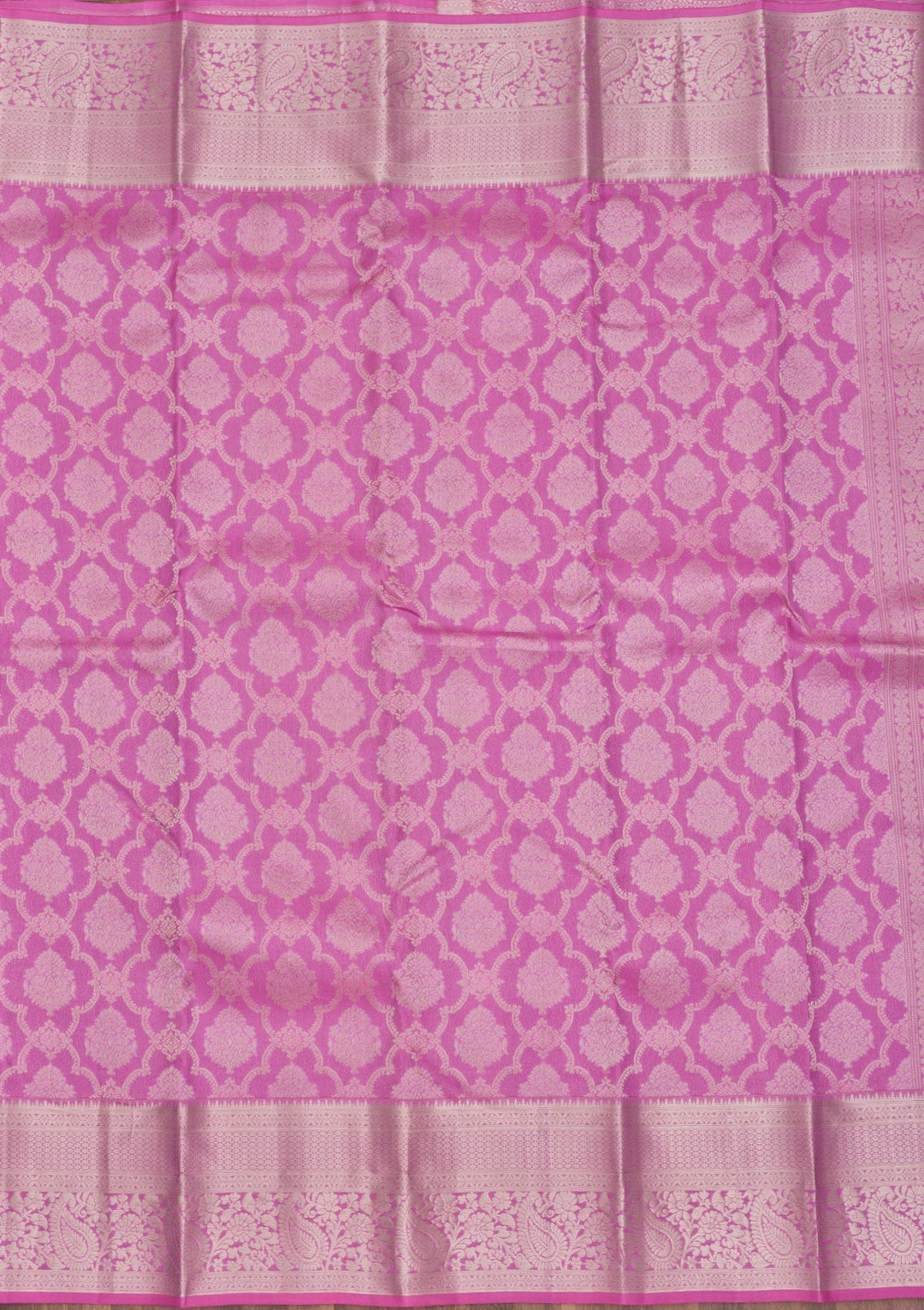 Mauve Zariwork Pure Silk Saree