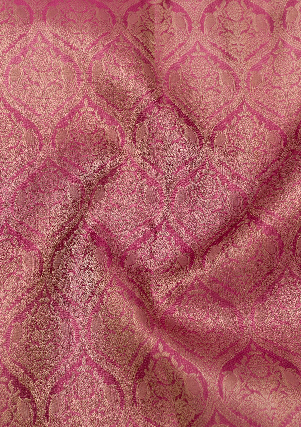 Mauve Zariwork Pure Silk Saree-Koskii