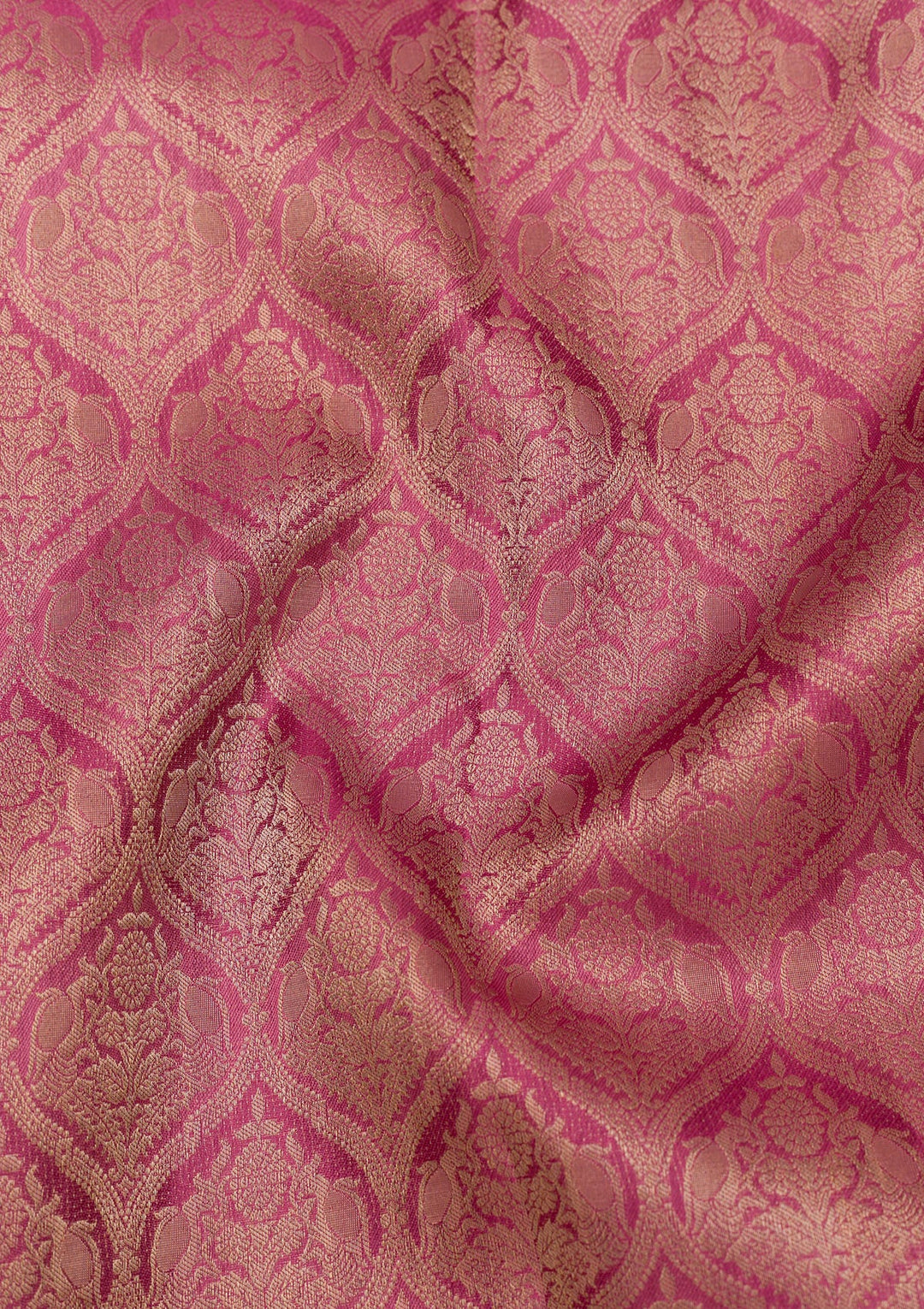 Mauve Zariwork Pure Silk Saree-Koskii