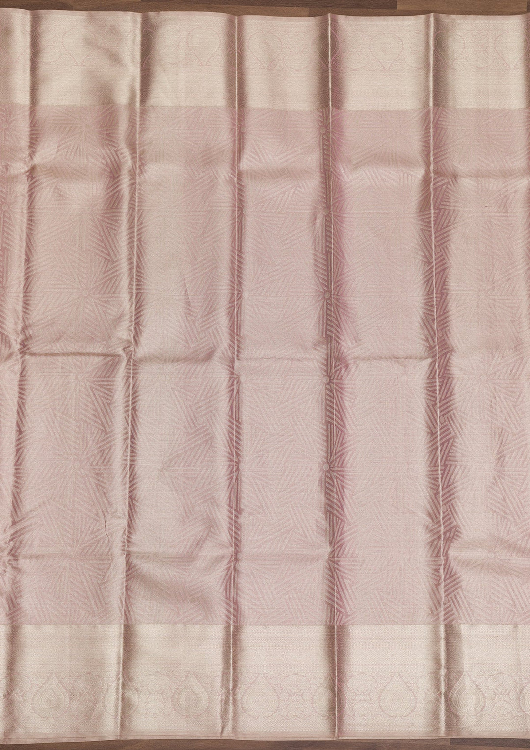 Mauve Zariwork Pure Silk Saree-Koskii