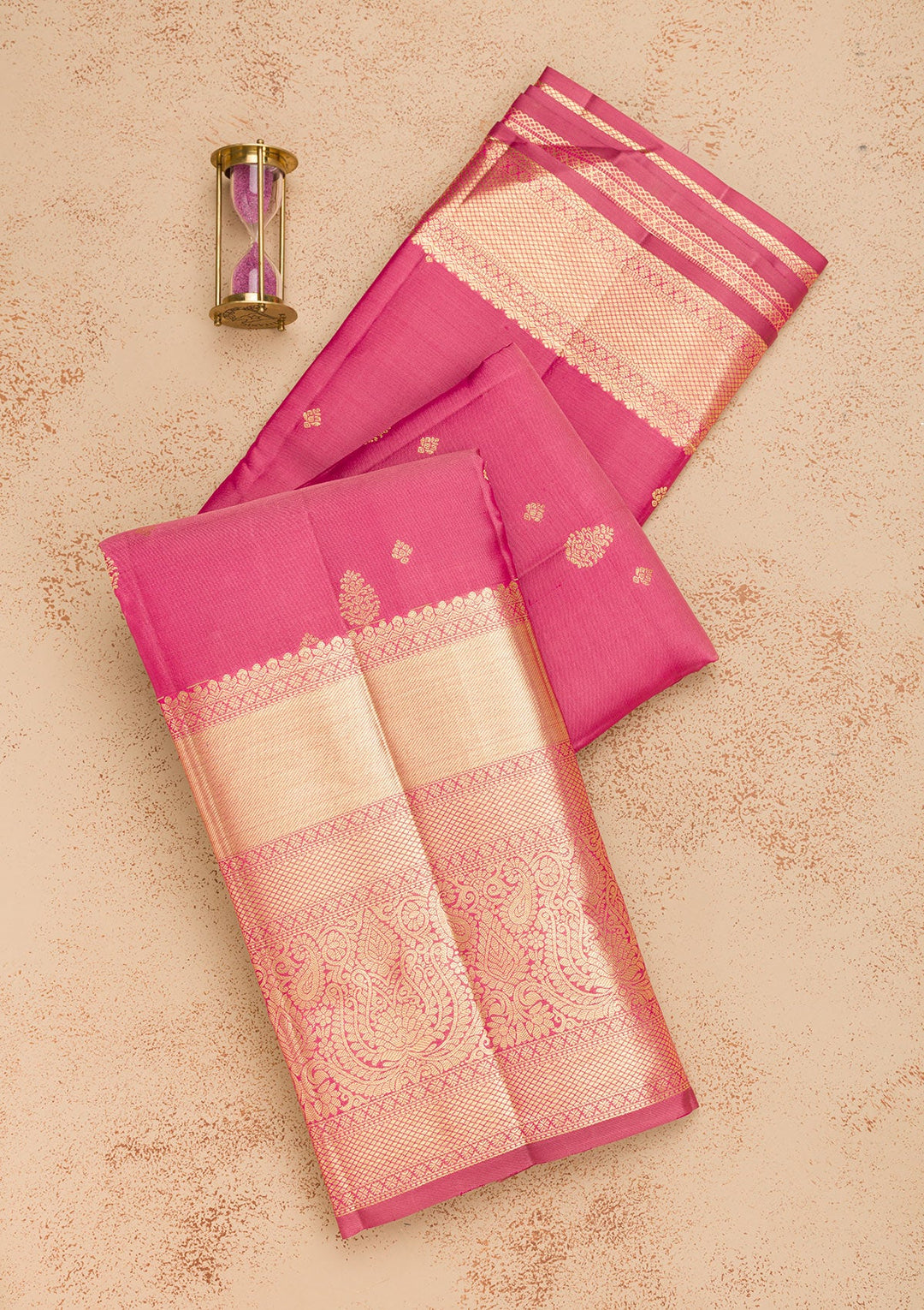 Mauve Zariwork Pure Silk Saree-Koskii