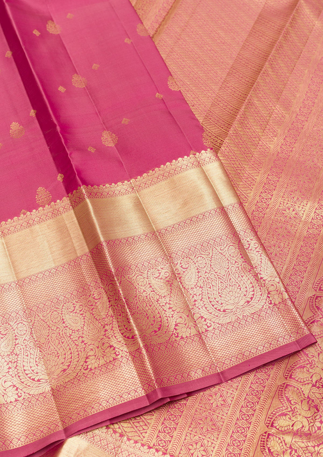 Mauve Zariwork Pure Silk Saree-Koskii