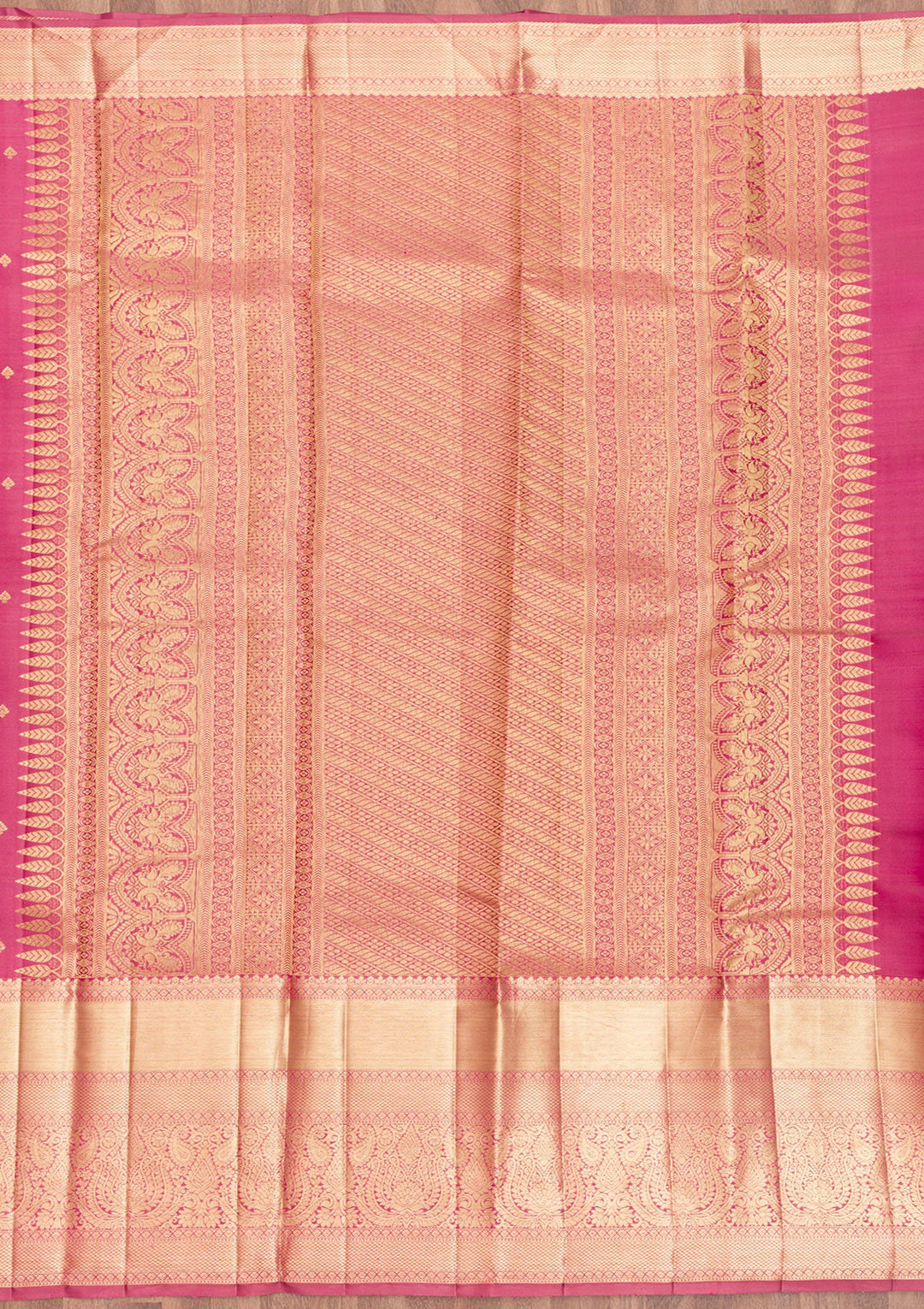 Mauve Zariwork Pure Silk Saree-Koskii