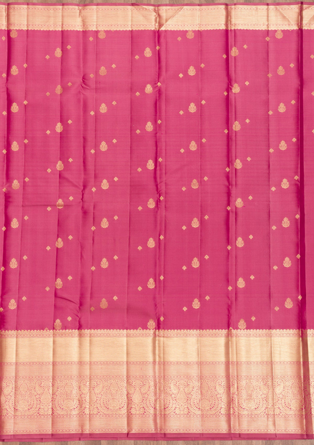 Mauve Zariwork Pure Silk Saree-Koskii