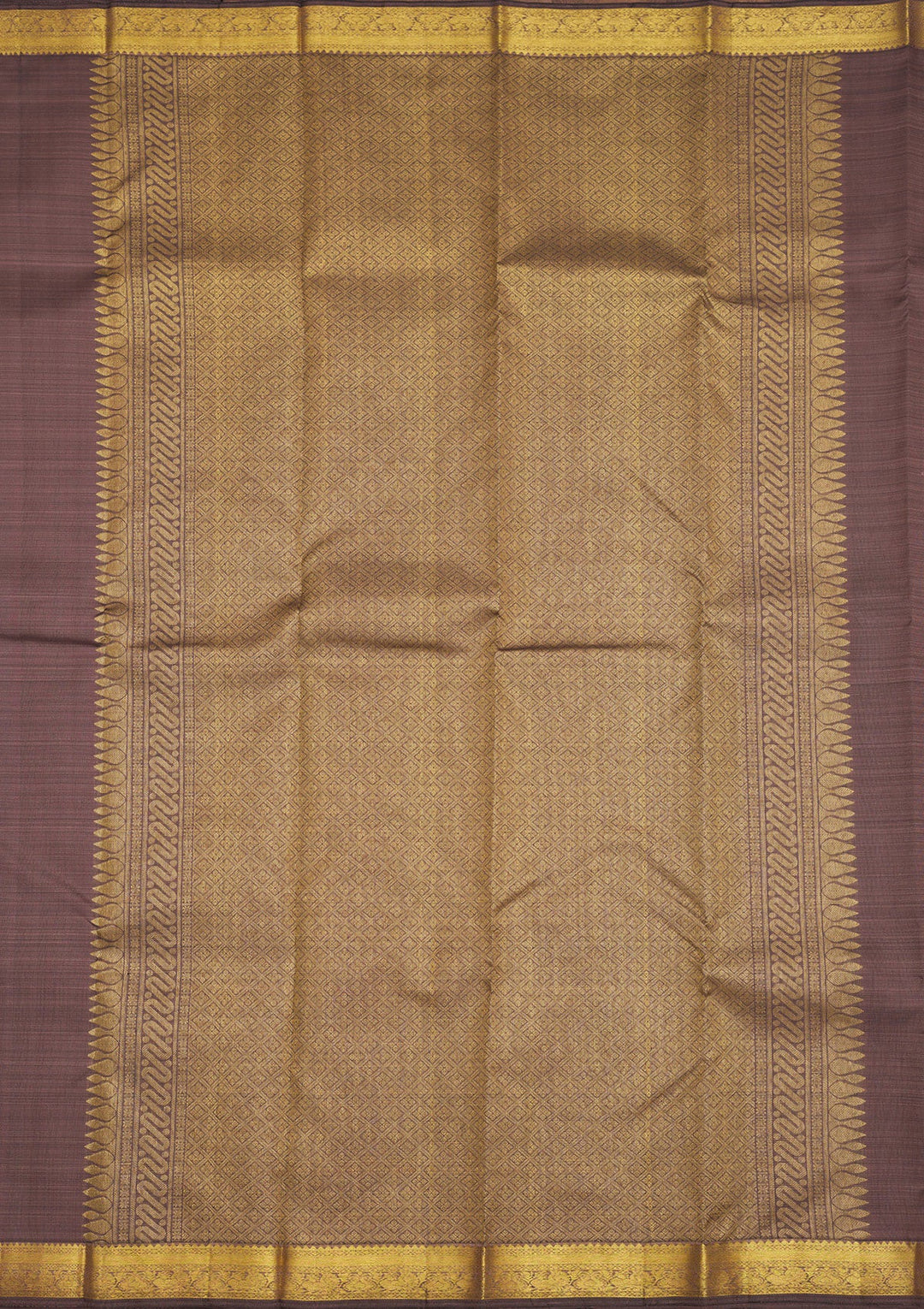 Mauve Zariwork Pure Silk Saree