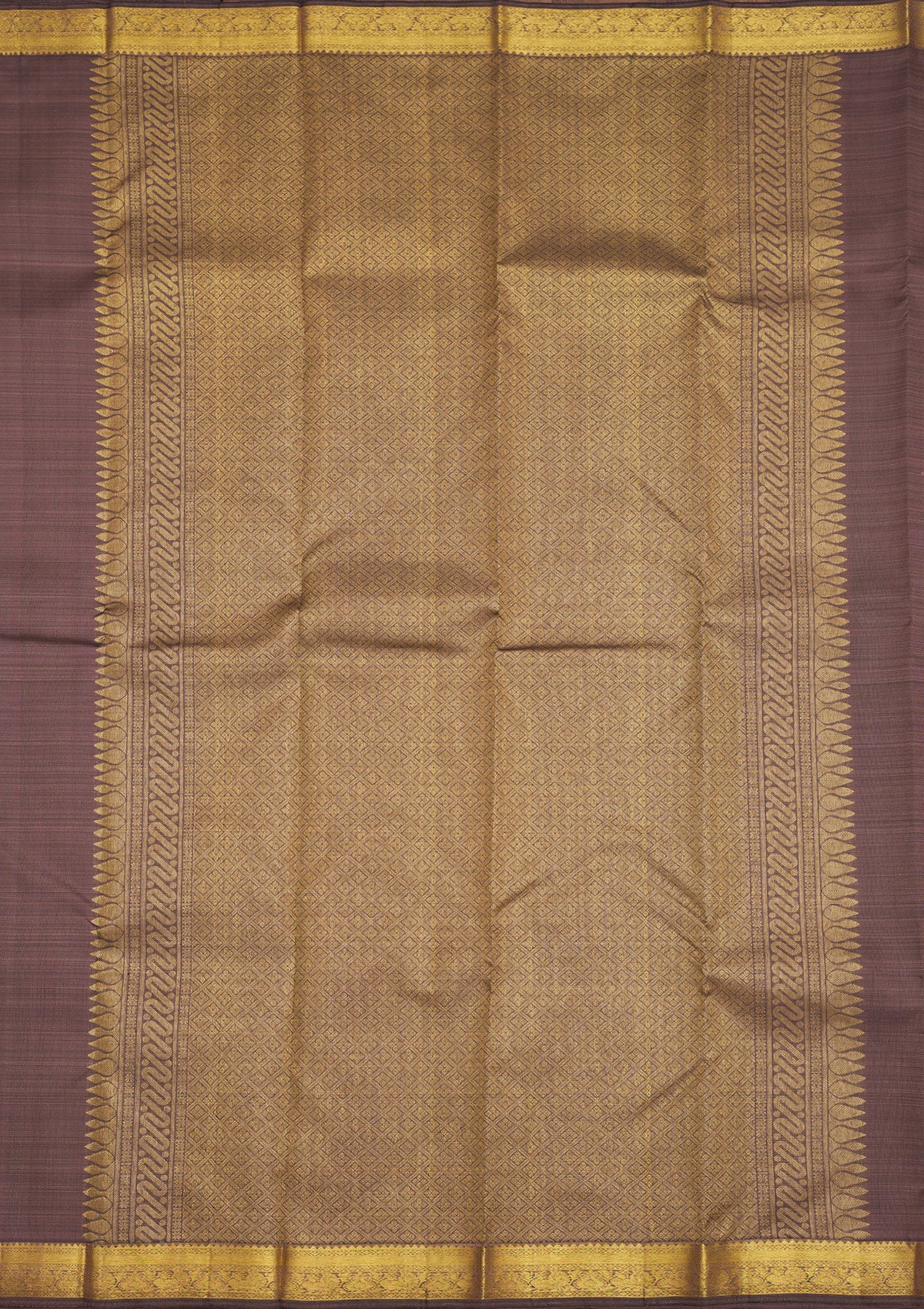 Mauve Zariwork Pure Silk Saree
