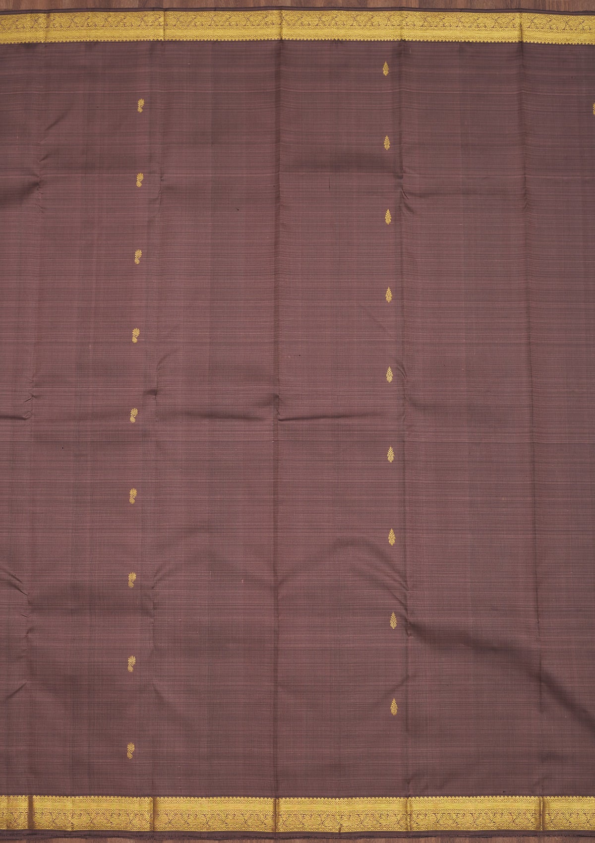 Mauve Zariwork Pure Silk Saree