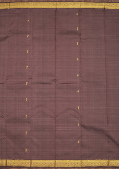 Mauve Zariwork Pure Silk Saree
