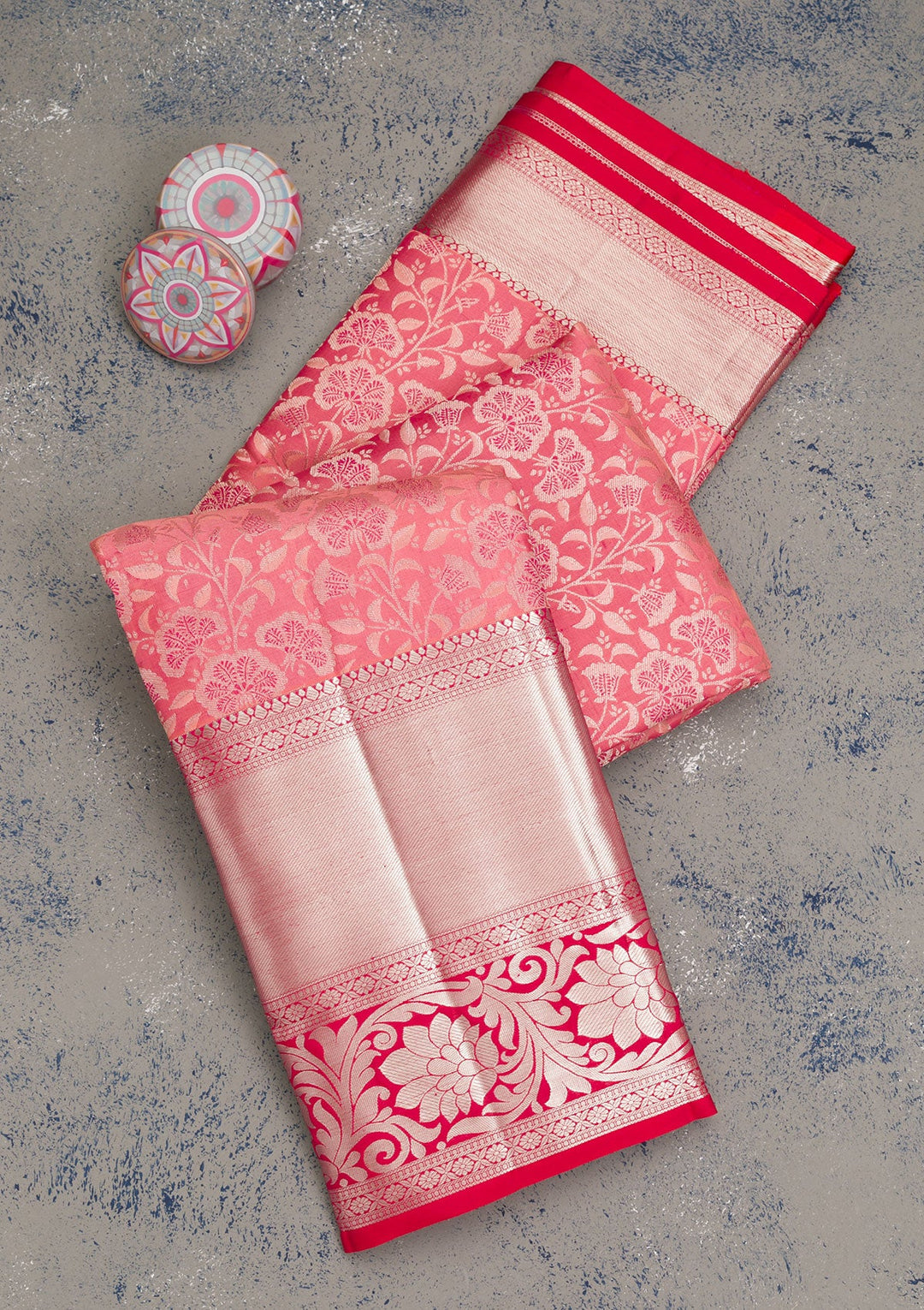 Mauve Zariwork Pure Silk Saree-Koskii