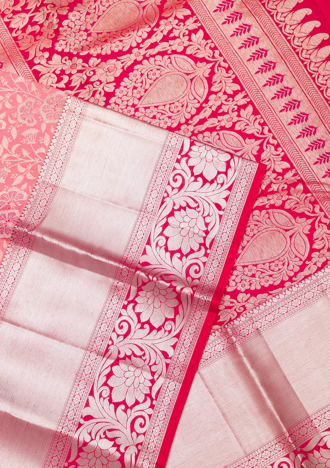 Mauve Zariwork Pure Silk Saree-Koskii