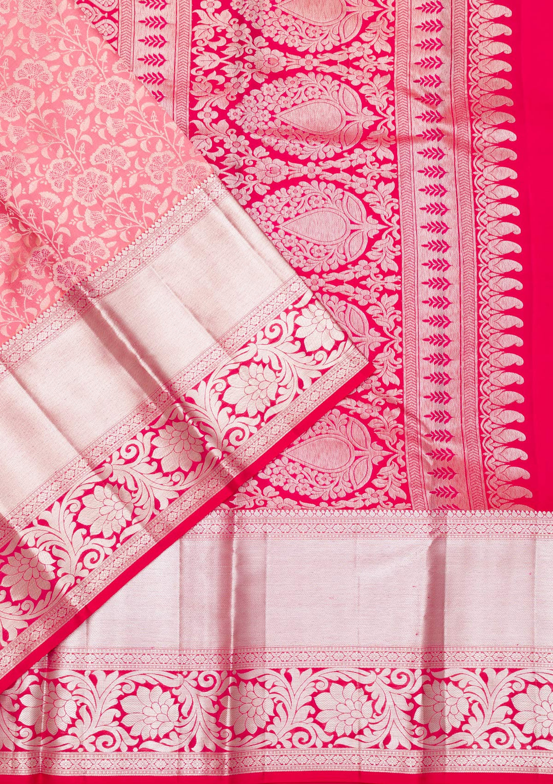 Mauve Zariwork Pure Silk Saree-Koskii