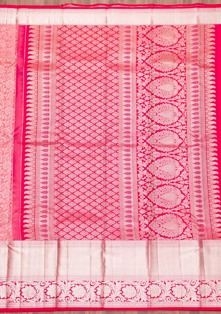 Mauve Zariwork Pure Silk Saree-Koskii
