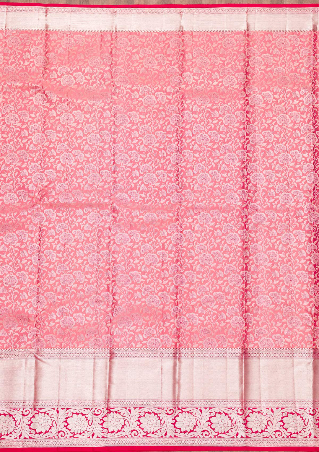 Mauve Zariwork Pure Silk Saree-Koskii