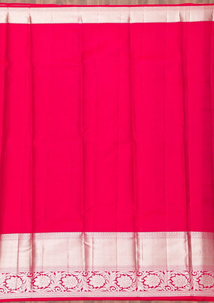 Mauve Zariwork Pure Silk Saree-Koskii