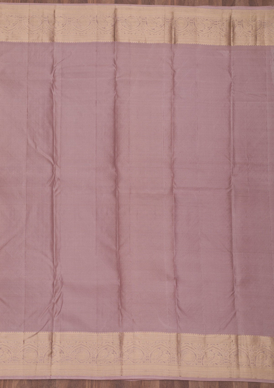 Mauve Zariwork Pure Silk Saree-Koskii