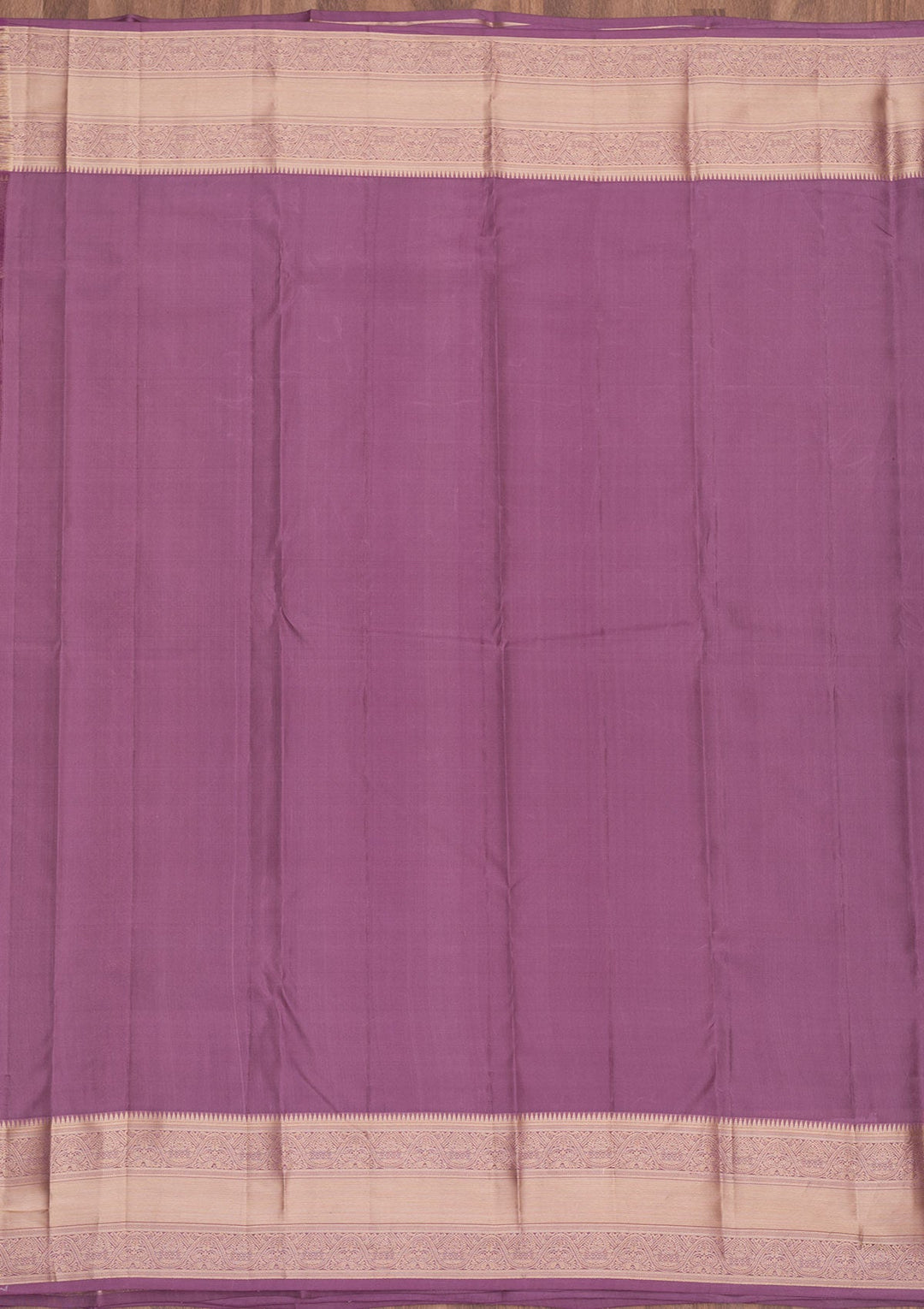 Mauve Zariwork Pure Silk Saree-Koskii