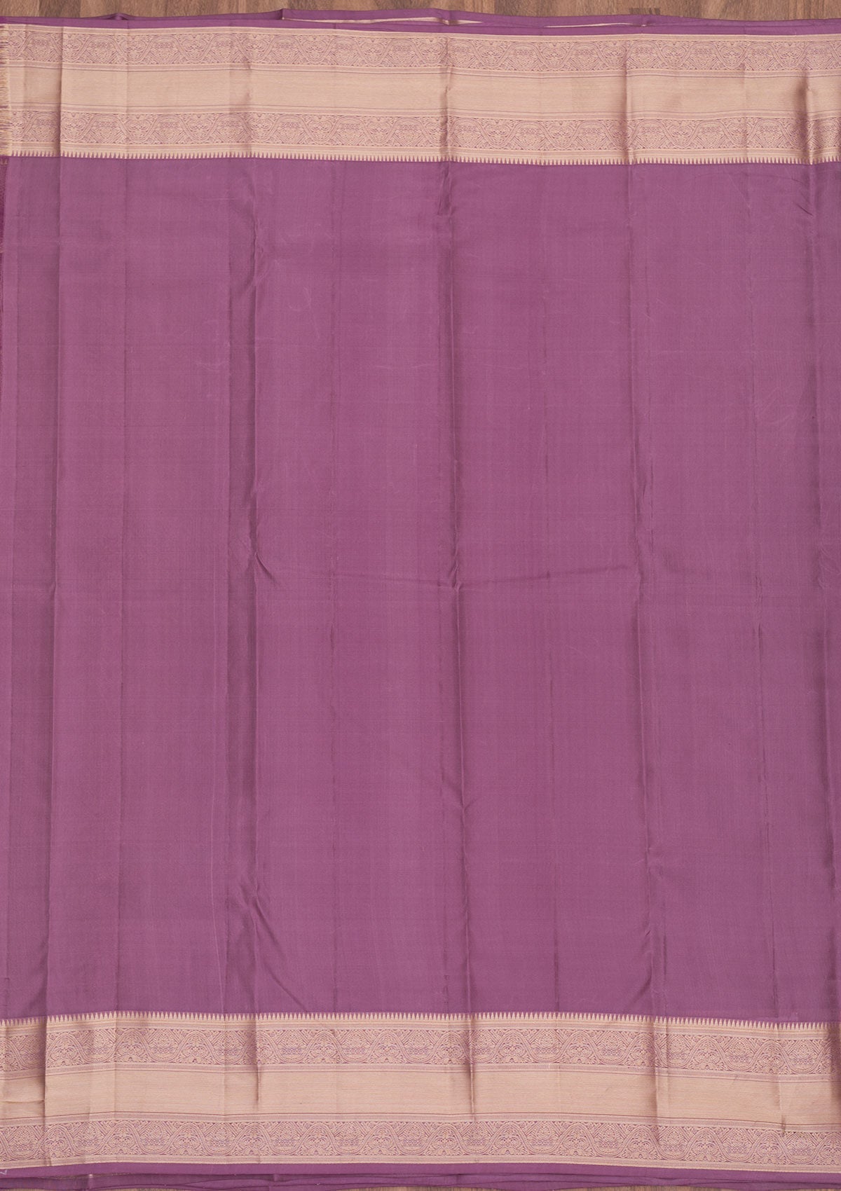 Mauve Zariwork Pure Silk Saree-Koskii