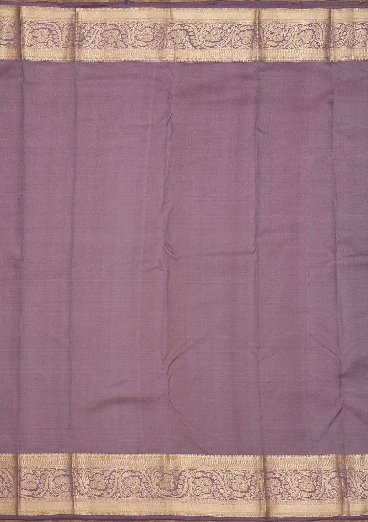 Mauve Zariwork Pure Silk Saree-Koskii