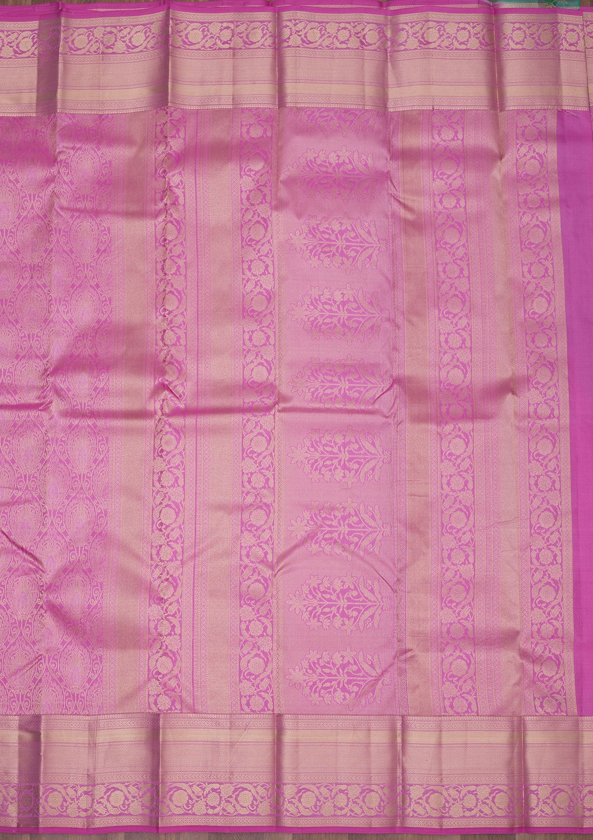 Mauve Zariwork Pure Silk Saree-Koskii