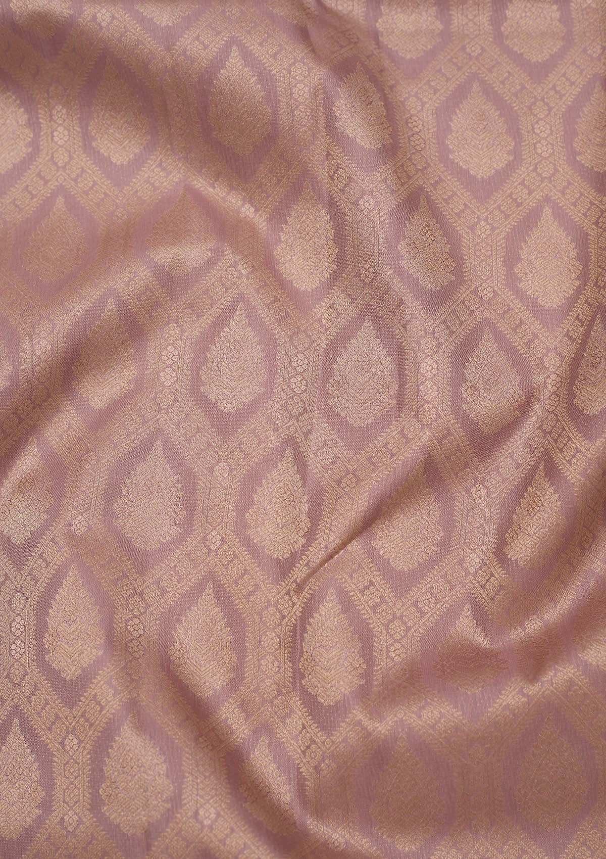 Mauve Zariwork Pure Silk Saree-Koskii