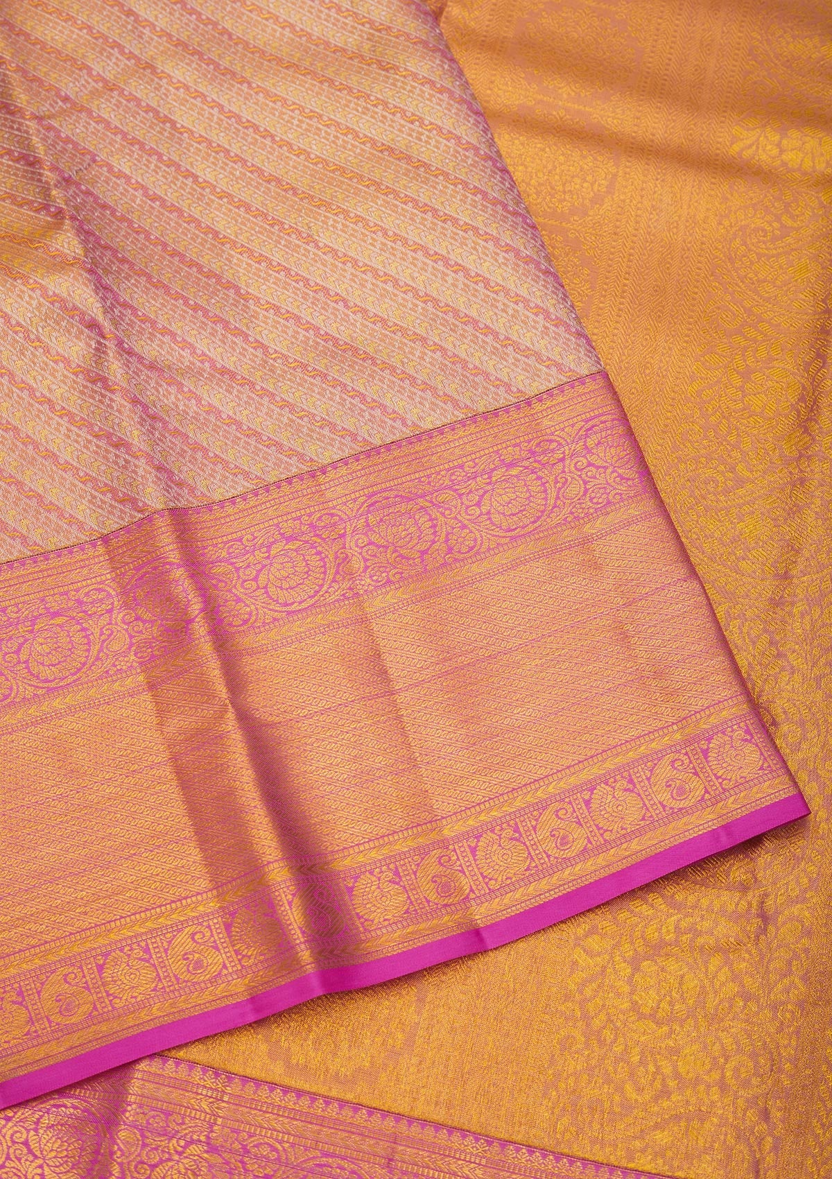 Mauve Zariwork Pure Silk Saree-Koskii