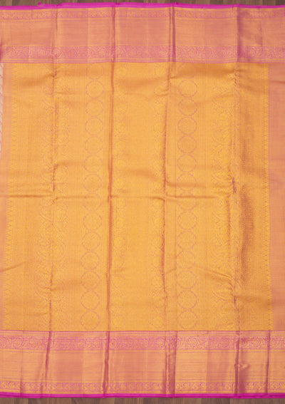 Mauve Zariwork Pure Silk Saree-Koskii