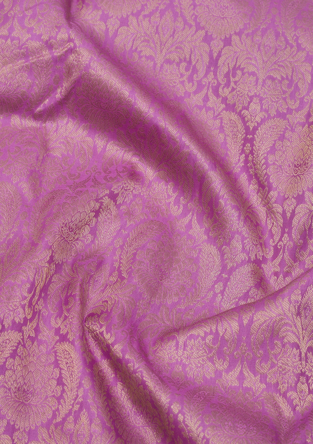 Mauve Zariwork Pure Silk Saree