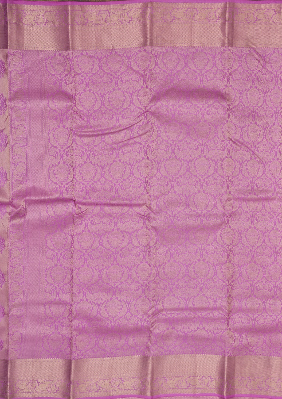 Mauve Zariwork Pure Silk Saree