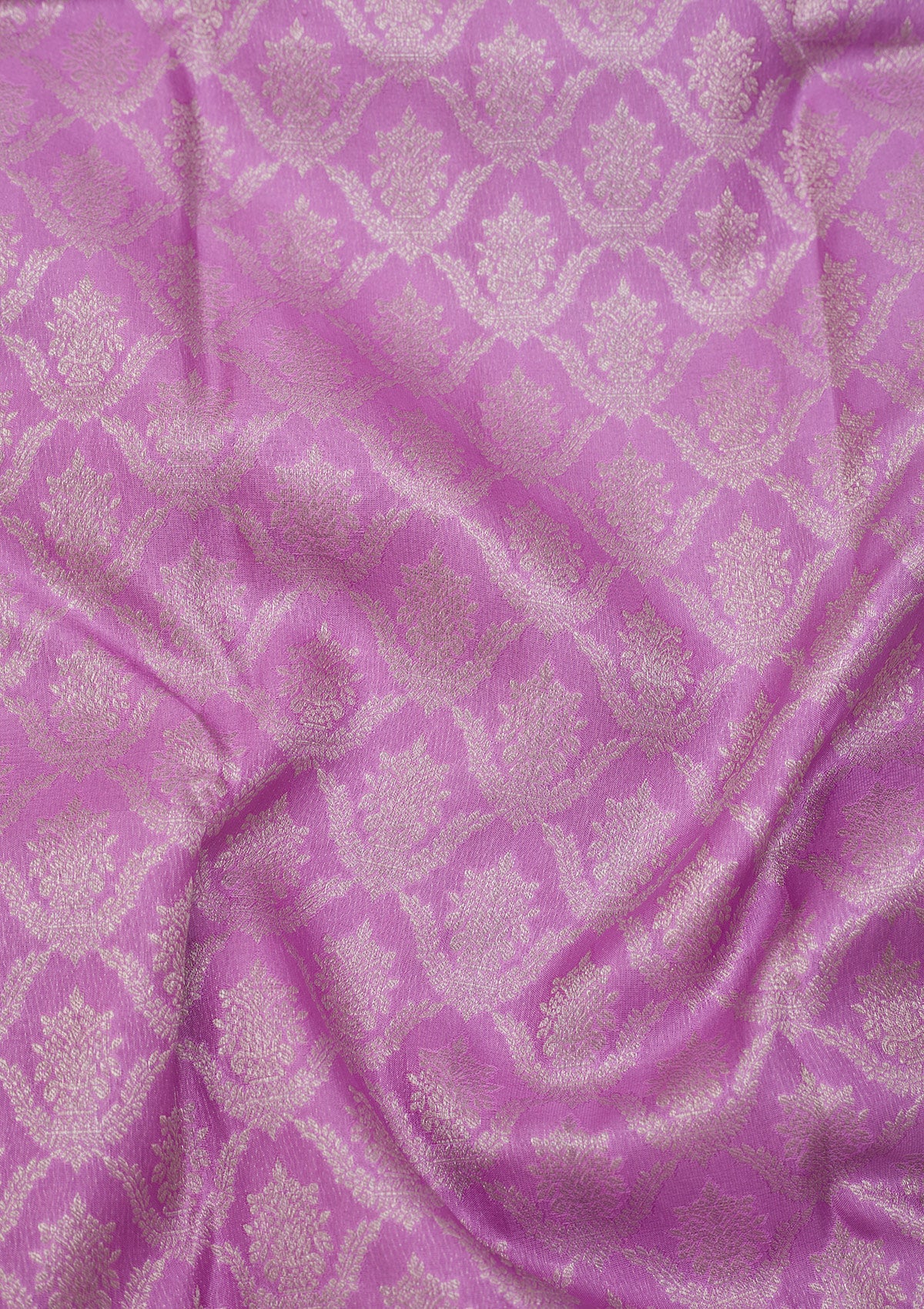 Mauve Zariwork Pure Silk Saree