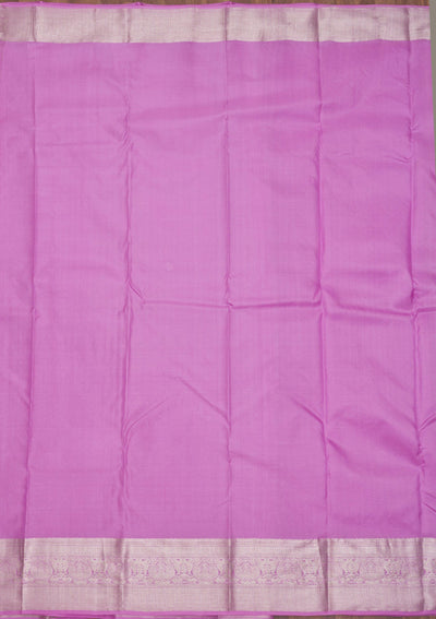Mauve Zariwork Pure Silk Saree
