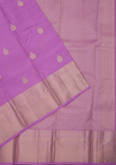 Mauve Zariwork Pure Silk Saree