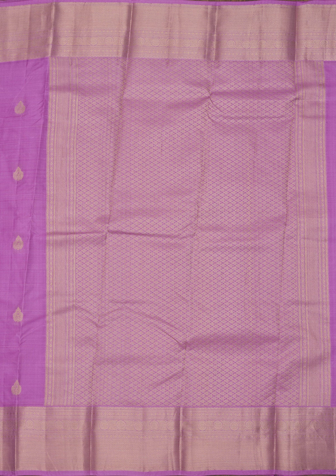 Mauve Zariwork Pure Silk Saree