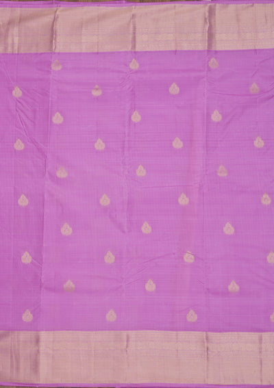 Mauve Zariwork Pure Silk Saree