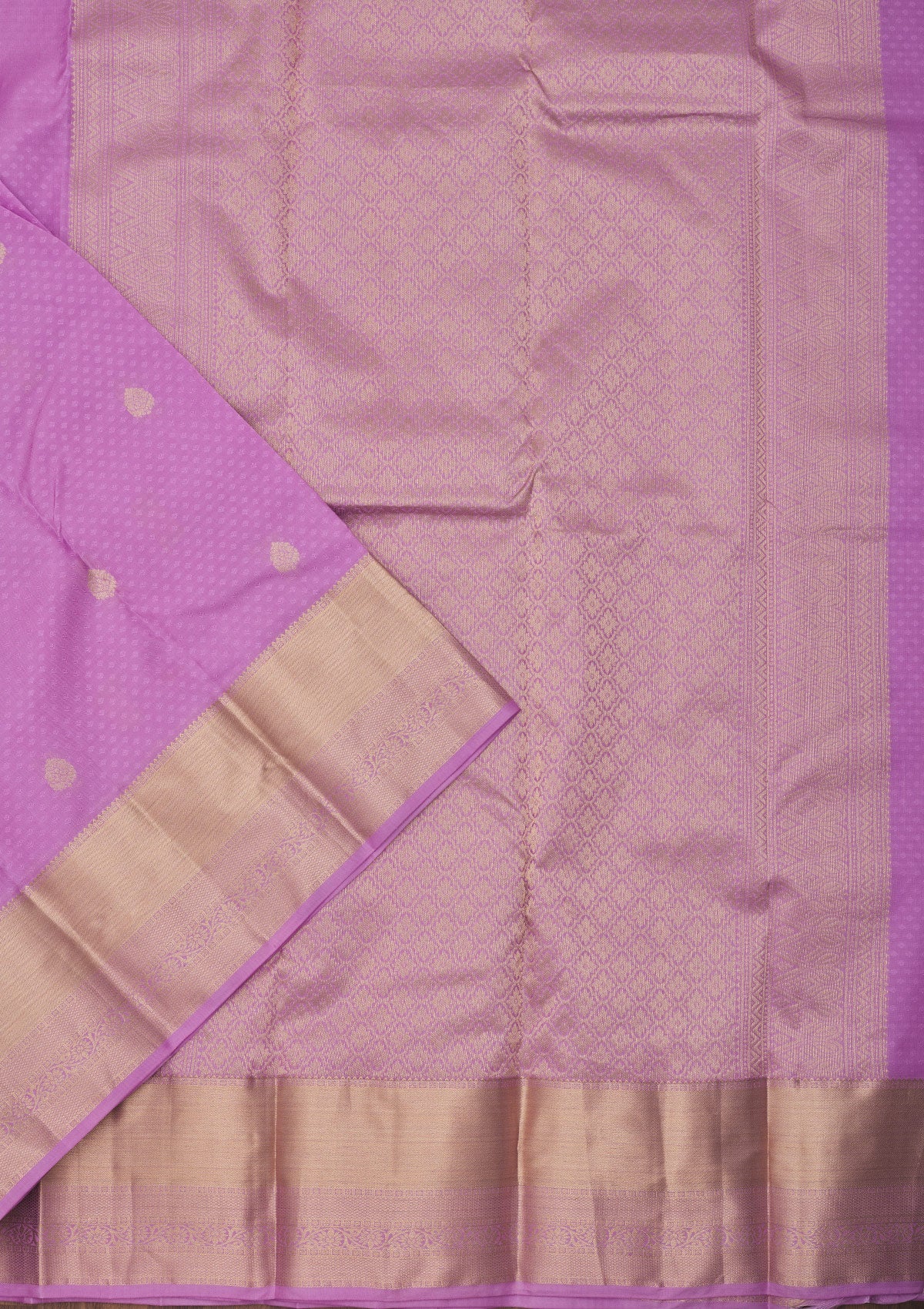 Mauve Zariwork Pure Silk Saree