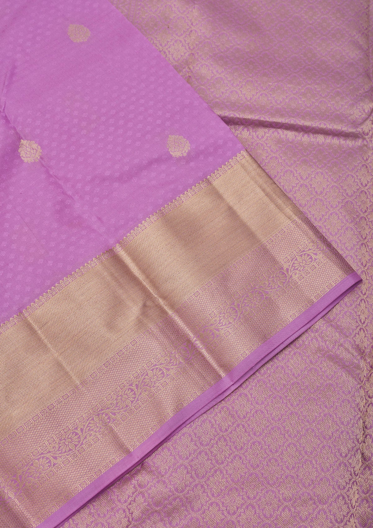 Mauve Zariwork Pure Silk Saree