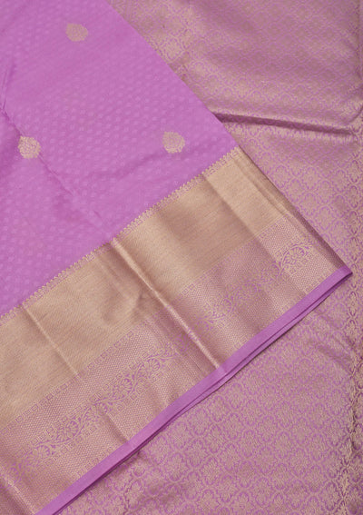 Mauve Zariwork Pure Silk Saree