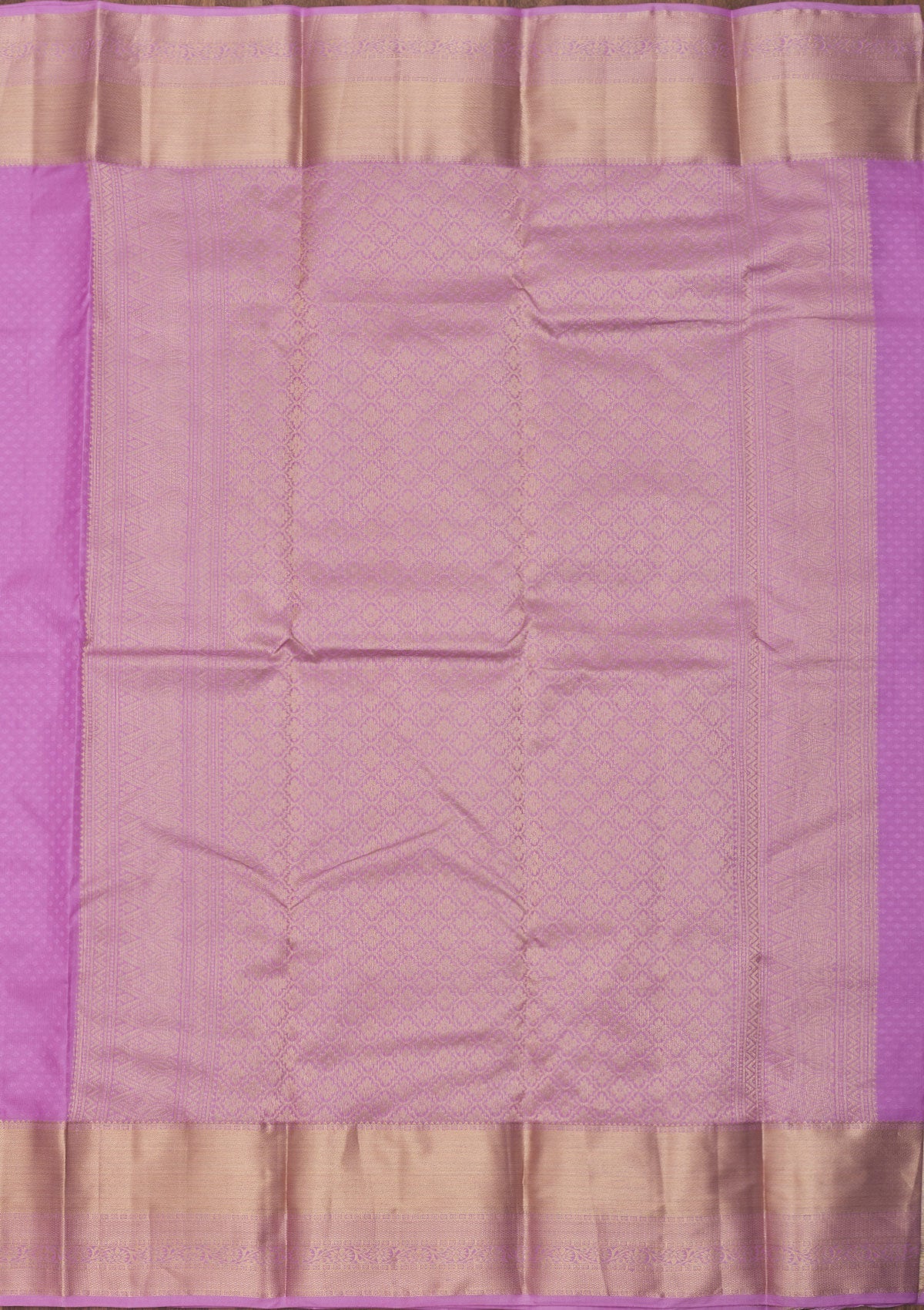 Mauve Zariwork Pure Silk Saree