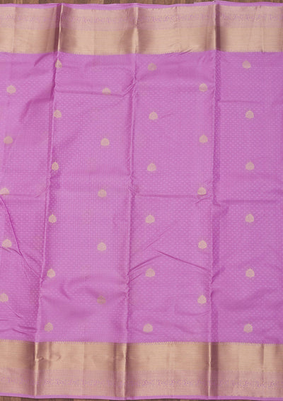 Mauve Zariwork Pure Silk Saree