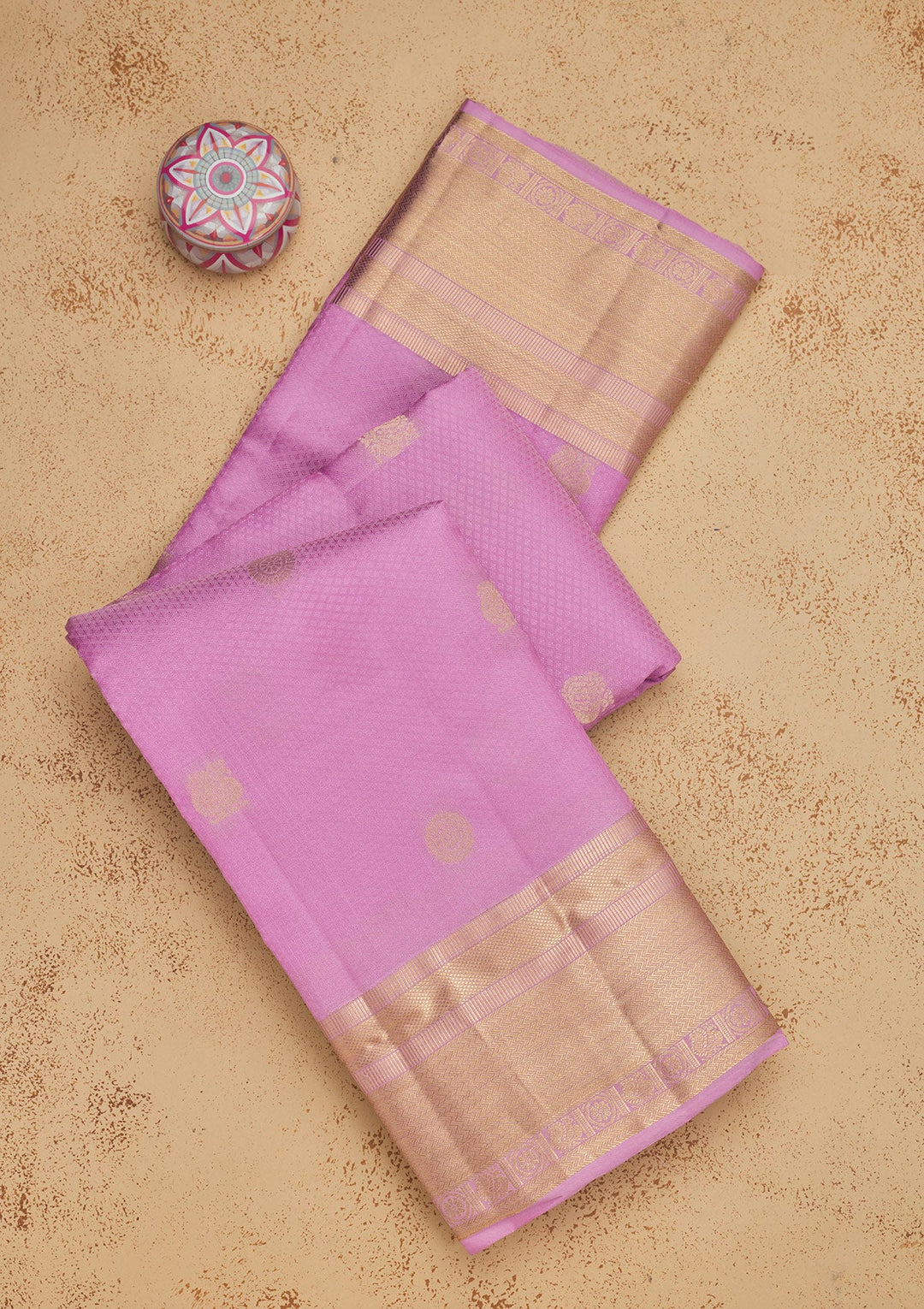 Mauve Zariwork Pure Silk Saree-Koskii