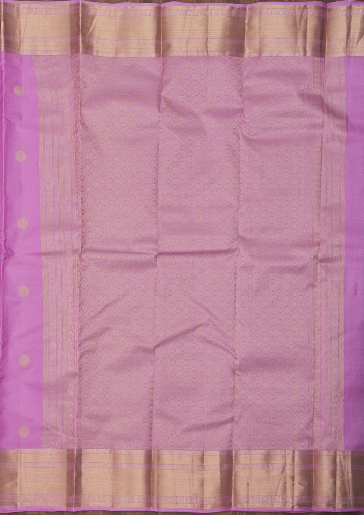 Mauve Zariwork Pure Silk Saree
