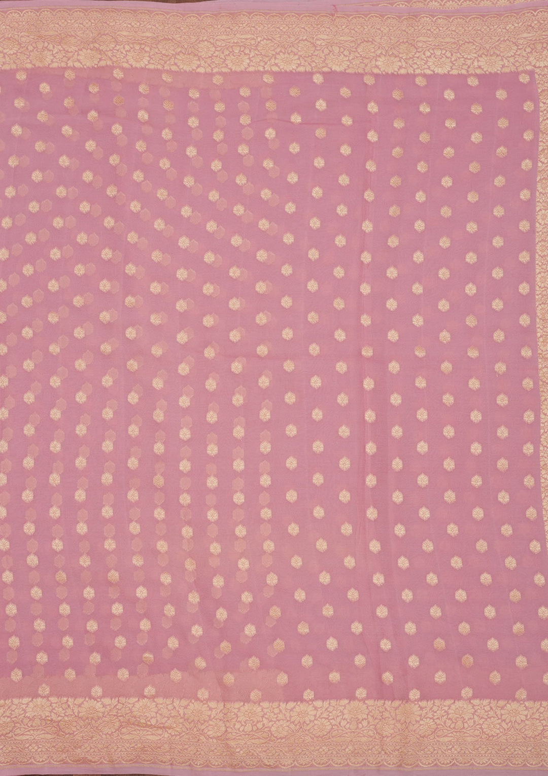 Mauve Zariwork Pure Silk Saree-Koskii