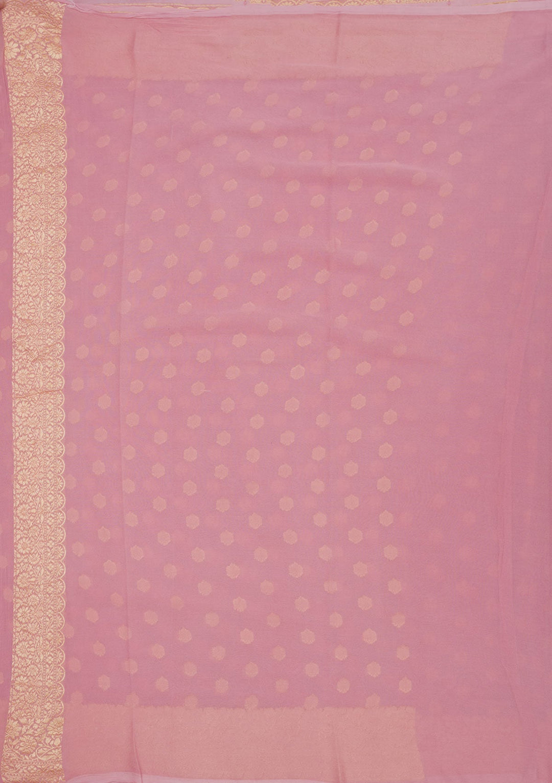 Mauve Zariwork Pure Silk Saree-Koskii