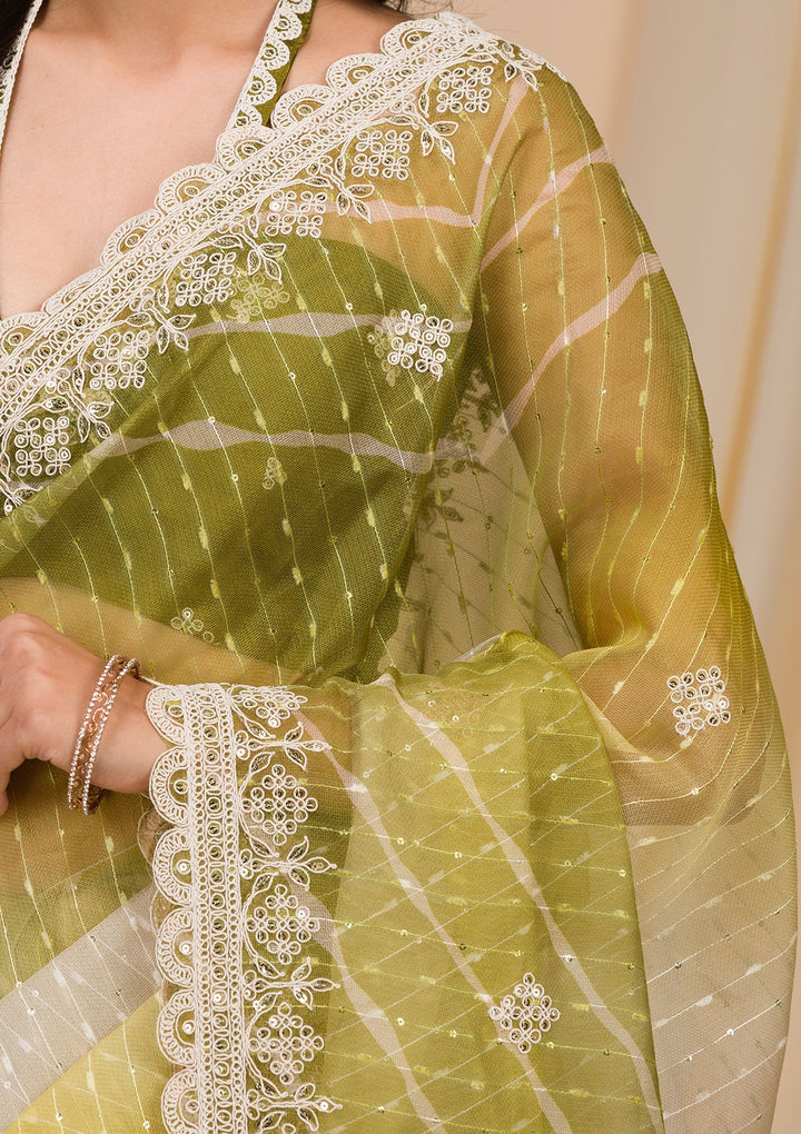 Navy Blue Stonework Raw Silk Designer Saree-Koskii