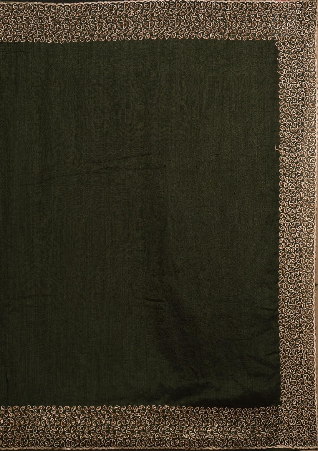 Mehendi Stonework Art Silk Saree-Koskii