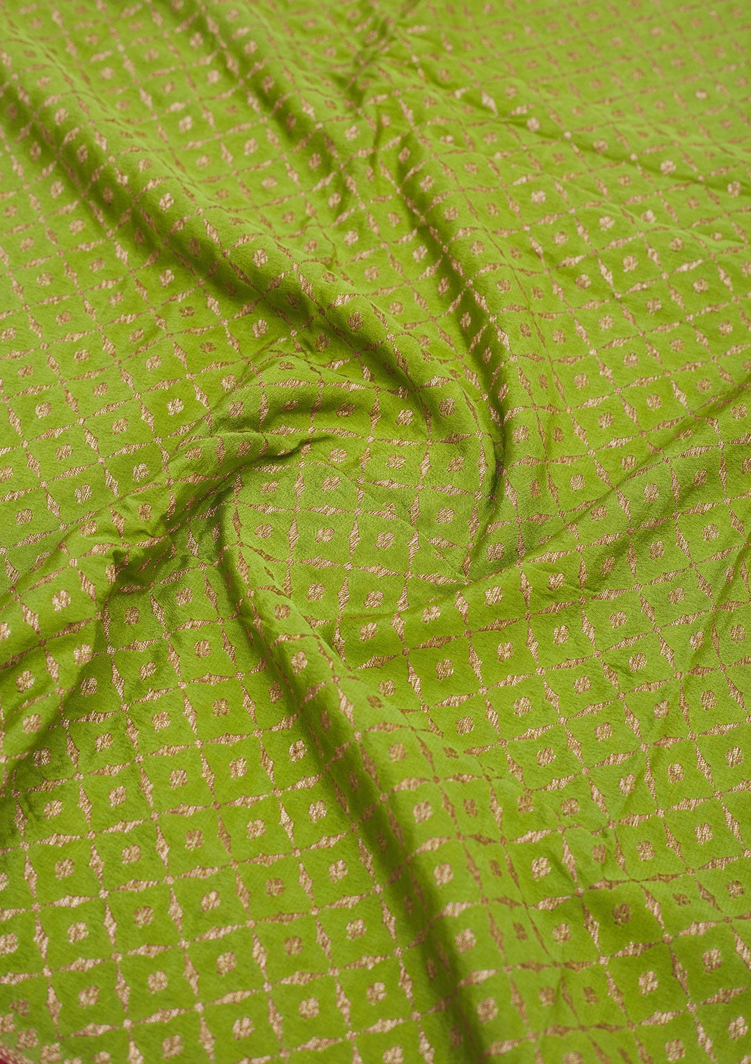 Mehendi Zariwork Pure Silk Saree