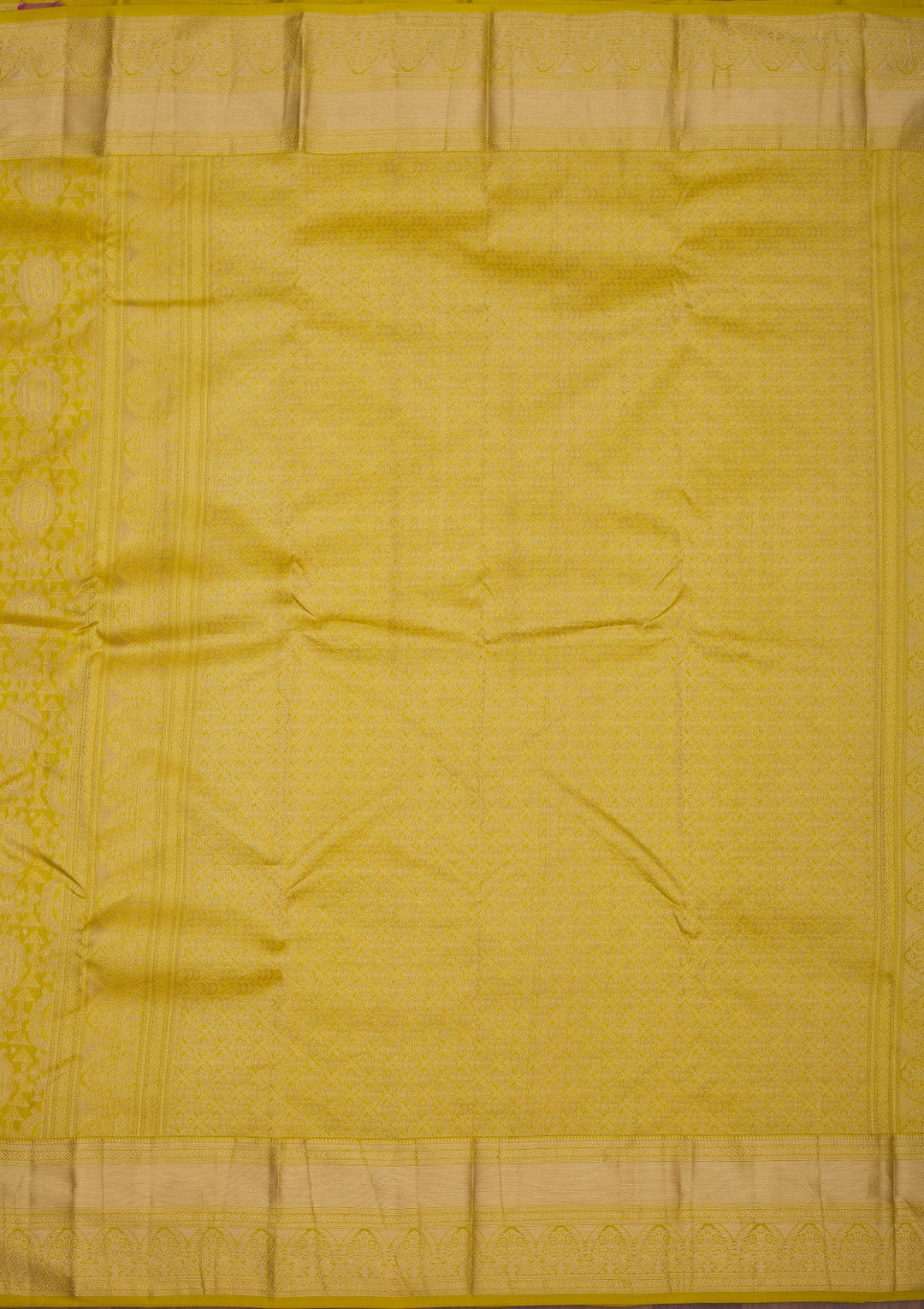 Mehendi Zariwork Pure Silk Saree-Koskii