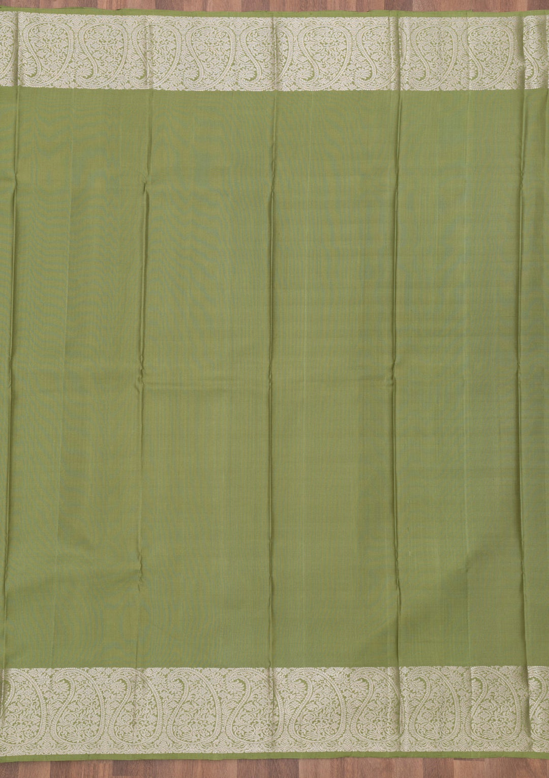 Mehendi Zariwork Pure Silk Saree-Koskii