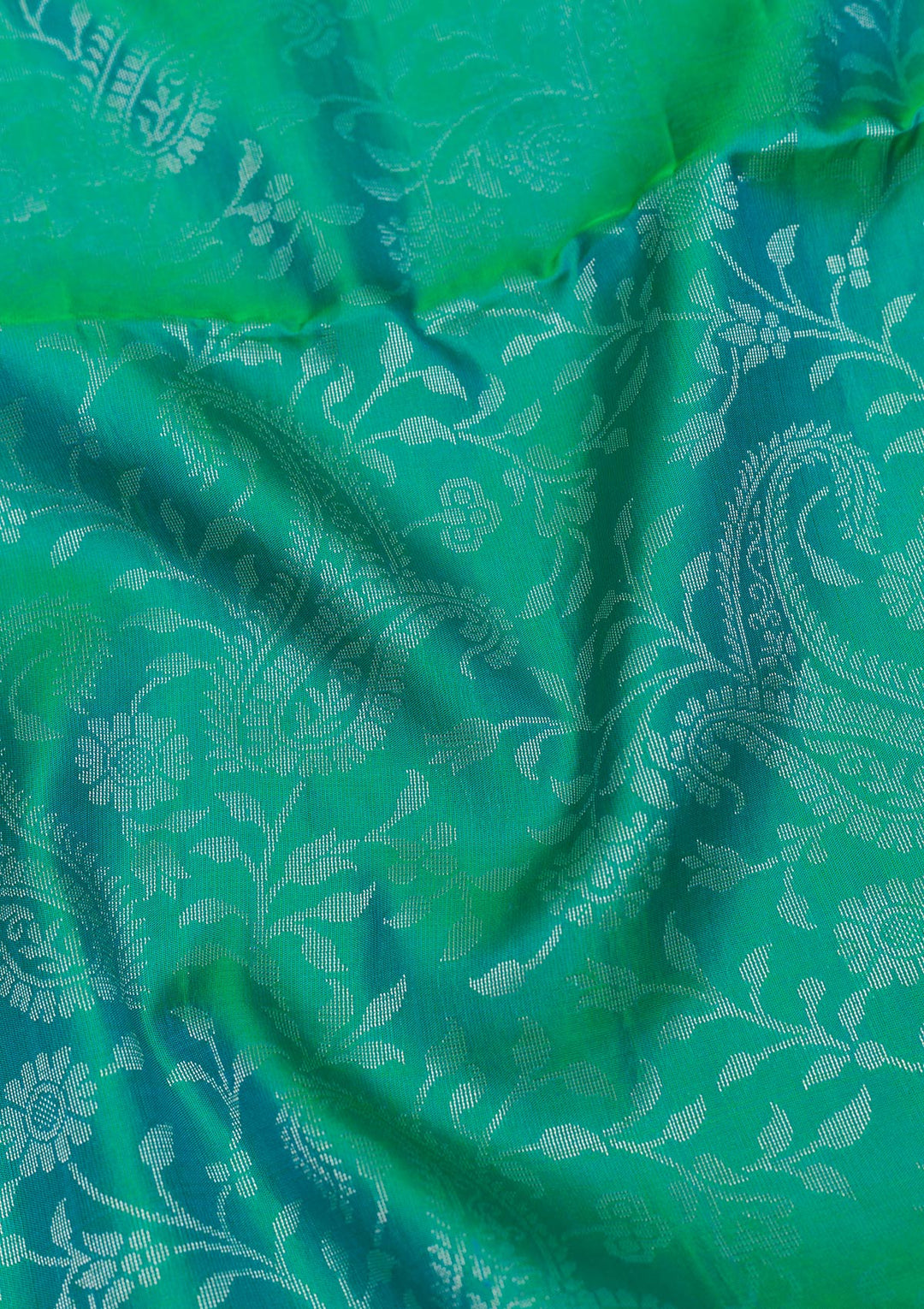 Mehendi Zariwork Pure Silk Saree-Koskii